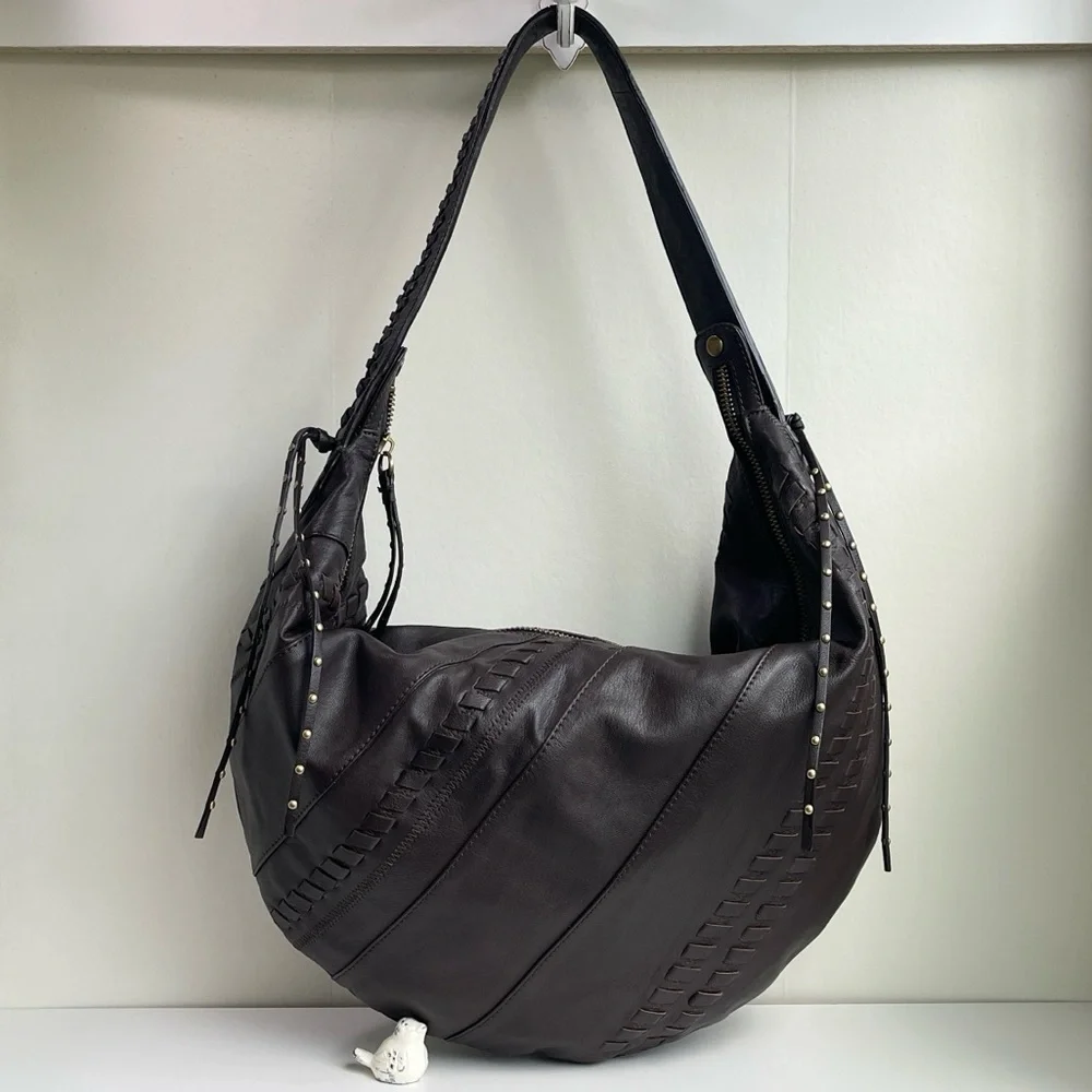 orYANY Tori Washed Lamb Leather Hobo Bag